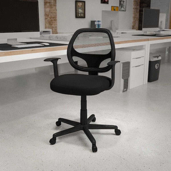 Flash Furniture Mesh Task Chair, Black LF-118P-T-BK-GG - main